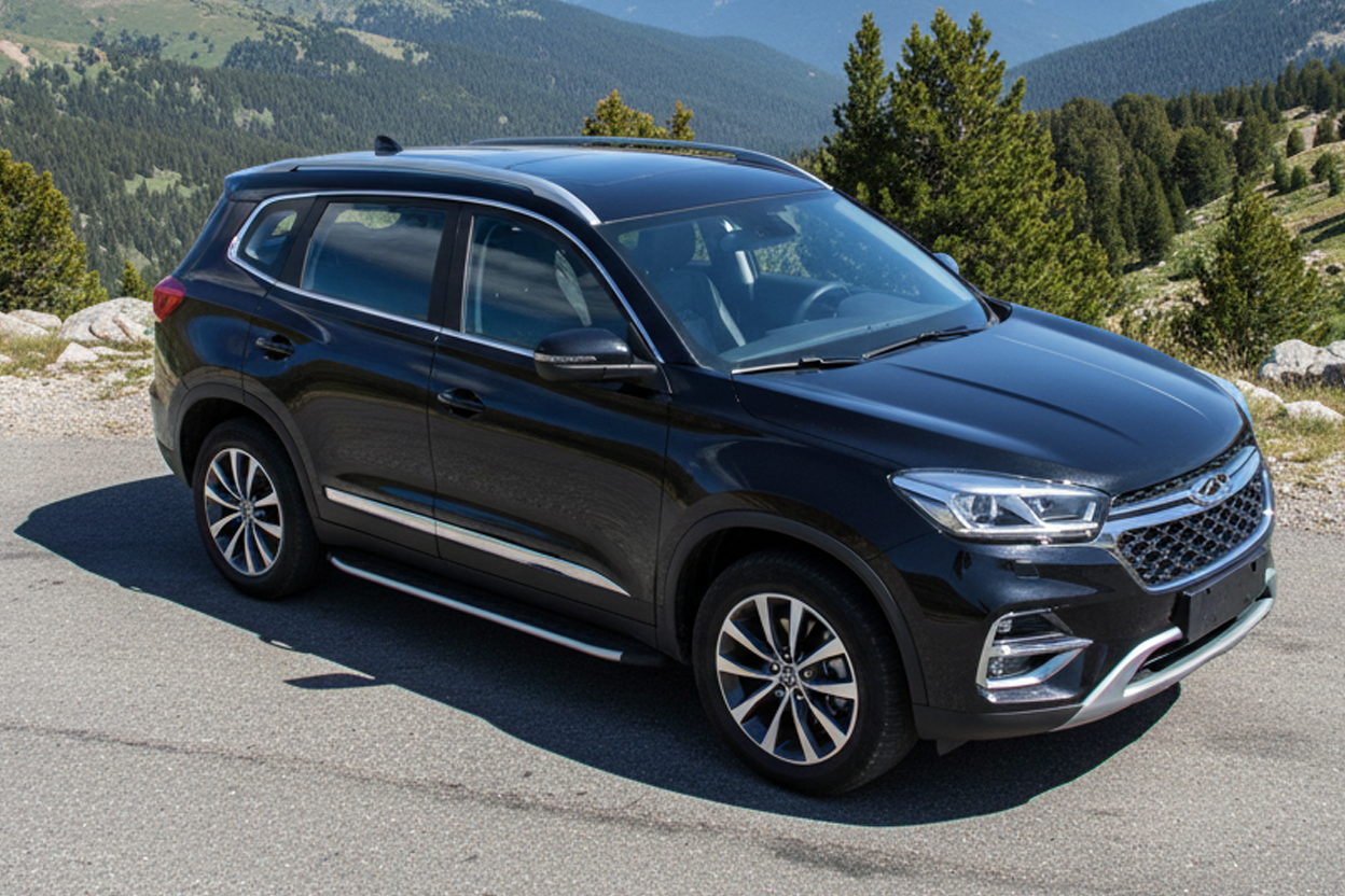 Side Steps Fullmond (2 pcs, Aluminum) for Chery Tiggo 8 2017- - image 1