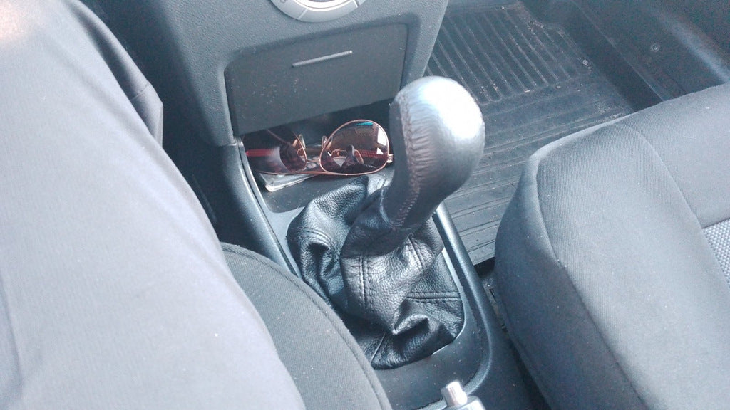 Universal Gear Shift Boot with Knob (black, leather) - image 4
