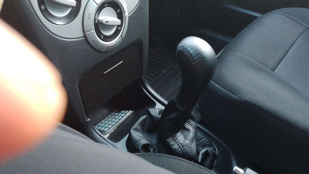 Universal Gear Shift Boot with Knob (black, leather) - image 5