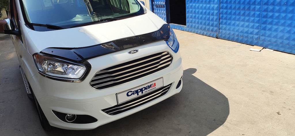 The hood deflector EuroCap for Ford Courier 2014-2023 - Reelken Auto