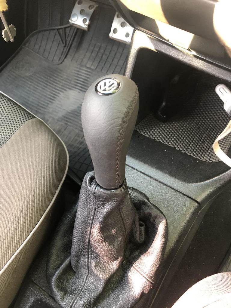 The gearshift knob (leather) for Volkswagen Golf 3 - Reelken Auto