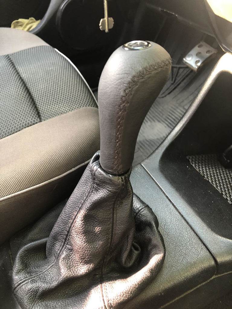The gearshift knob (leather) for Volkswagen Golf 3 - Reelken Auto