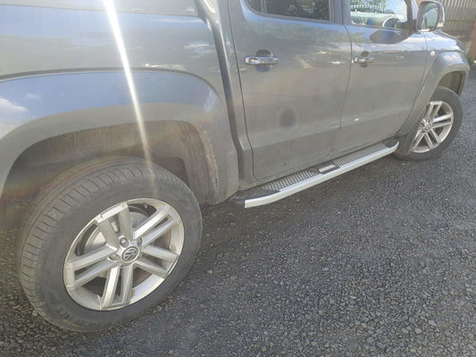 Side Steps Mevsim Grey (2 pcs, Aluminum) for Volkswagen Amarok 2010-2022 - image 2