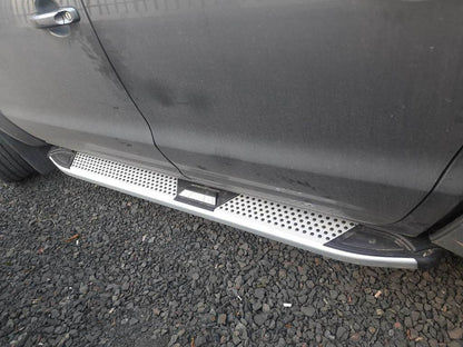 Lateral platforms Mevsim Gray (2 pieces, aluminum) for Volkswagen Amarok 2010-2022 - Reelken Auto