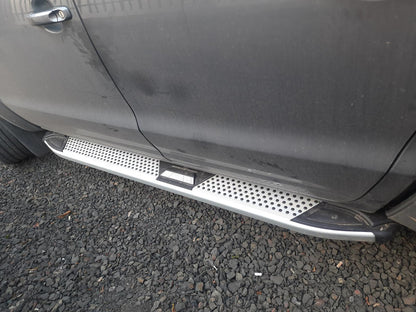 Side Steps Mevsim Grey (2 pcs, Aluminum) for Volkswagen Amarok 2010-2022 - image 1