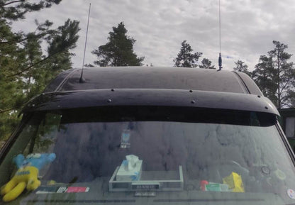 Windshield visor V2 (black gloss, 5mm) for Iveco Daily 2006-2014 - Reelken Auto