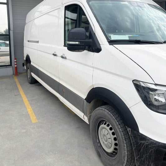 Pads on the arches are wide (4 pcs., black) for Volkswagen Crafter 2016- - Reelken Auto