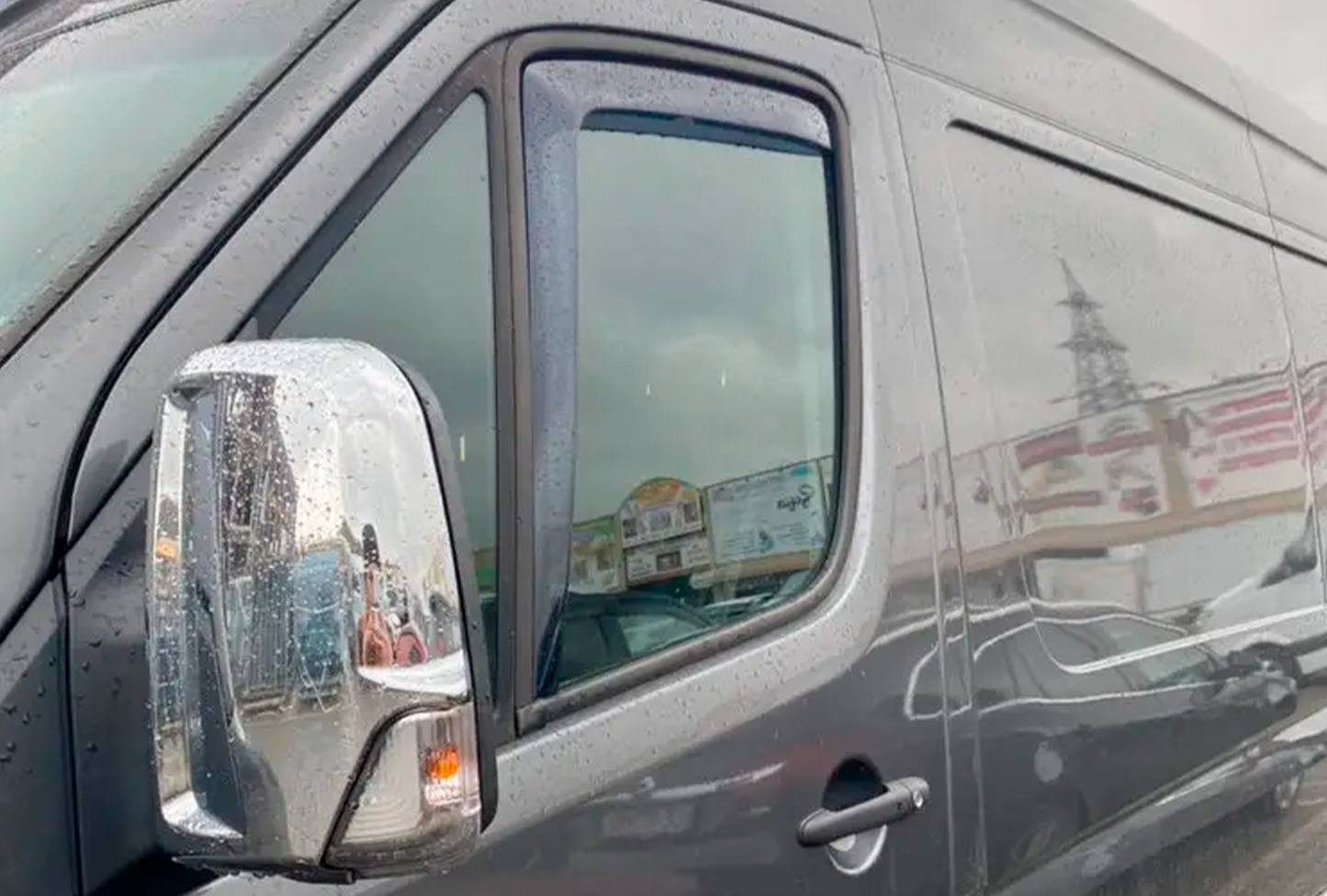 In-channel window deflectors (2 pcs, HIC) for Volkswagen Crafter 2006-2016 - image 13