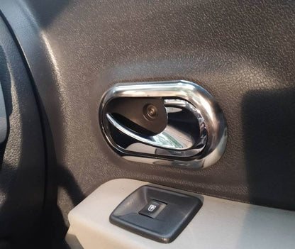 Covers for internal OmsaLine handles (4 pcs., stainless steel) for Dacia Lodgy 2012-2022 - Reelken Auto