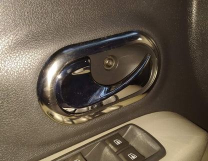 Interior Door Handle Covers OmsaLine (4 pcs, Stainless Steel) for Dacia Sandero 2007-2013 - image 6