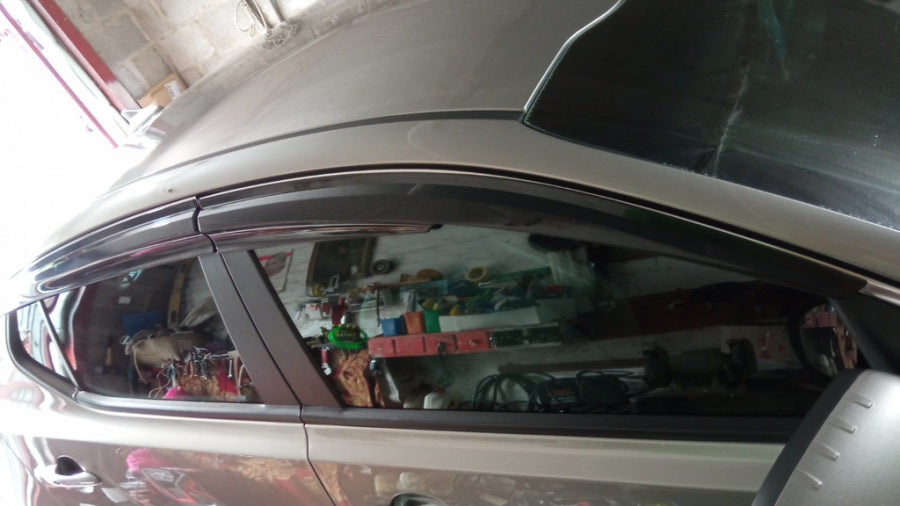 Window Deflectors (4 pcs, Sunplex Sport) for Kia Optima 2010-2016 - image 2