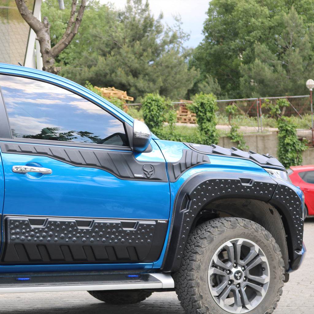 Wheel Arch Extenders V2 (2019+, EuroCap) for Mitsubishi L200 2015-2024 - Reelken Auto