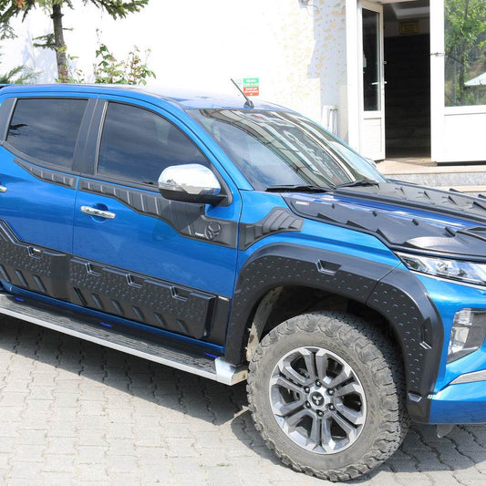 Wheel Arch Extenders V2 (2019+, EuroCap) for Mitsubishi L200 2015-2024 - Reelken Auto