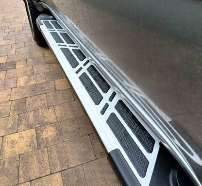 Sunrise side pad (2 pieces, aluminum) for Mitsubishi Pajero Sport 2008-2015 - Reelken Auto