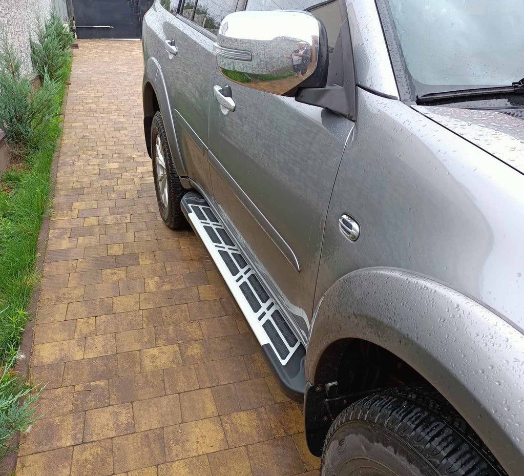 Side Steps Sunrise (2 pcs, Aluminum) for Mitsubishi Pajero Sport 2008-2015 - image 1