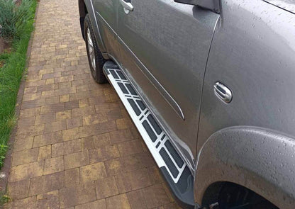 Sunrise side pad (2 pieces, aluminum) for Mitsubishi Pajero Sport 2008-2015 - Reelken Auto