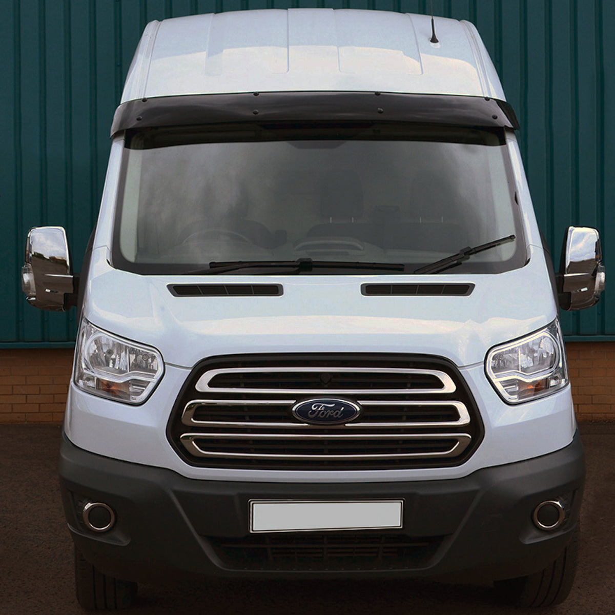Windshield Visor (black gloss, 5mm) for Ford Transit 2014- - image 1