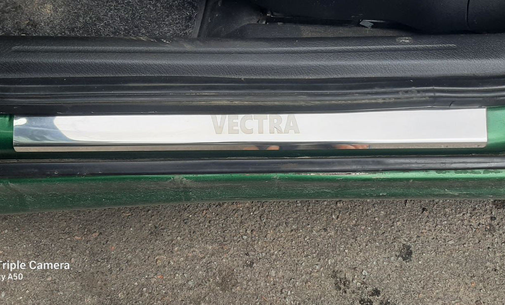 Carmos Door Sill Protectors (4 pcs, Stainless Steel) for Opel Vectra B 1995-2002 - image 3