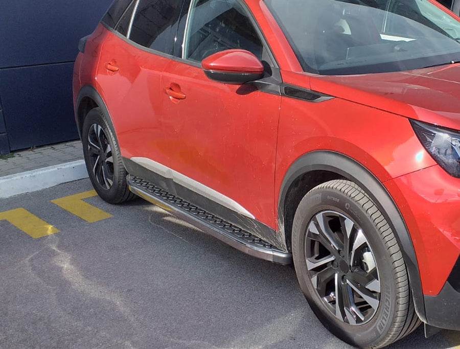 Door molding (4 pcs, stainless steel) for Peugeot 2008 2019↗︎ - Reelken Auto