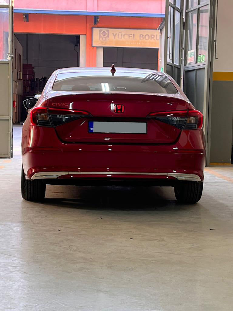 Rear Bumper Protector Stainless Steel (Sedan) for Honda Civic Sedan 2021- - image 5