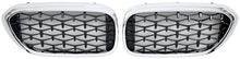 Diamond Black V1 Kidney Grilles (2017-2020, Chrome Trim) for BMW 5 Series G30/G31 2017-2023 - image 2