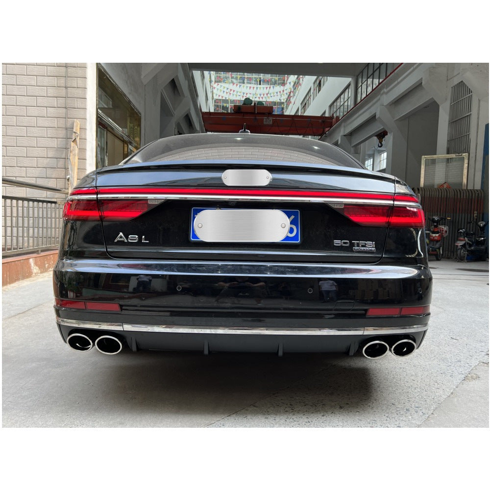 Rear diffuser with exhaust tips S-Style (2018-2021) for Audi A8 2018- - image 1
