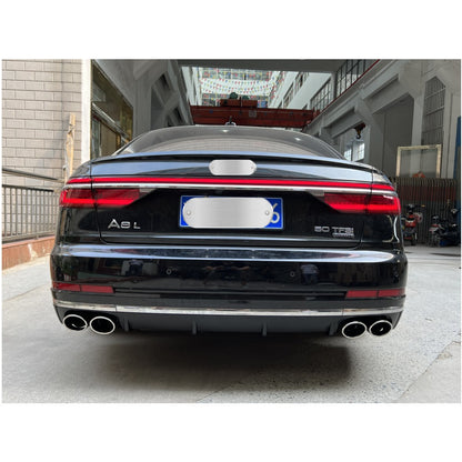 Rear diffuser with exhaust tips S-Style (2018-2021) for Audi A8 2018- - image 1