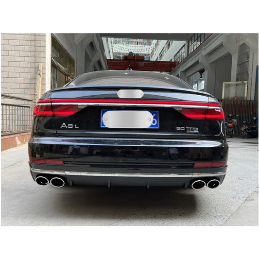 Rear diffuser with exhaust tips S-Style (2018-2021) for Audi A8 2018- - image 1