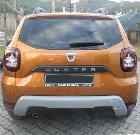 Rear bumper cover U-Type (ABS, gray) for Dacia Duster 2018-2024 - Reelken Auto