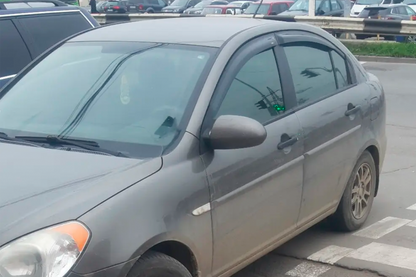 Window Deflectors (4 pcs, HIC) for Hyundai Accent 2006-2010 - image 5