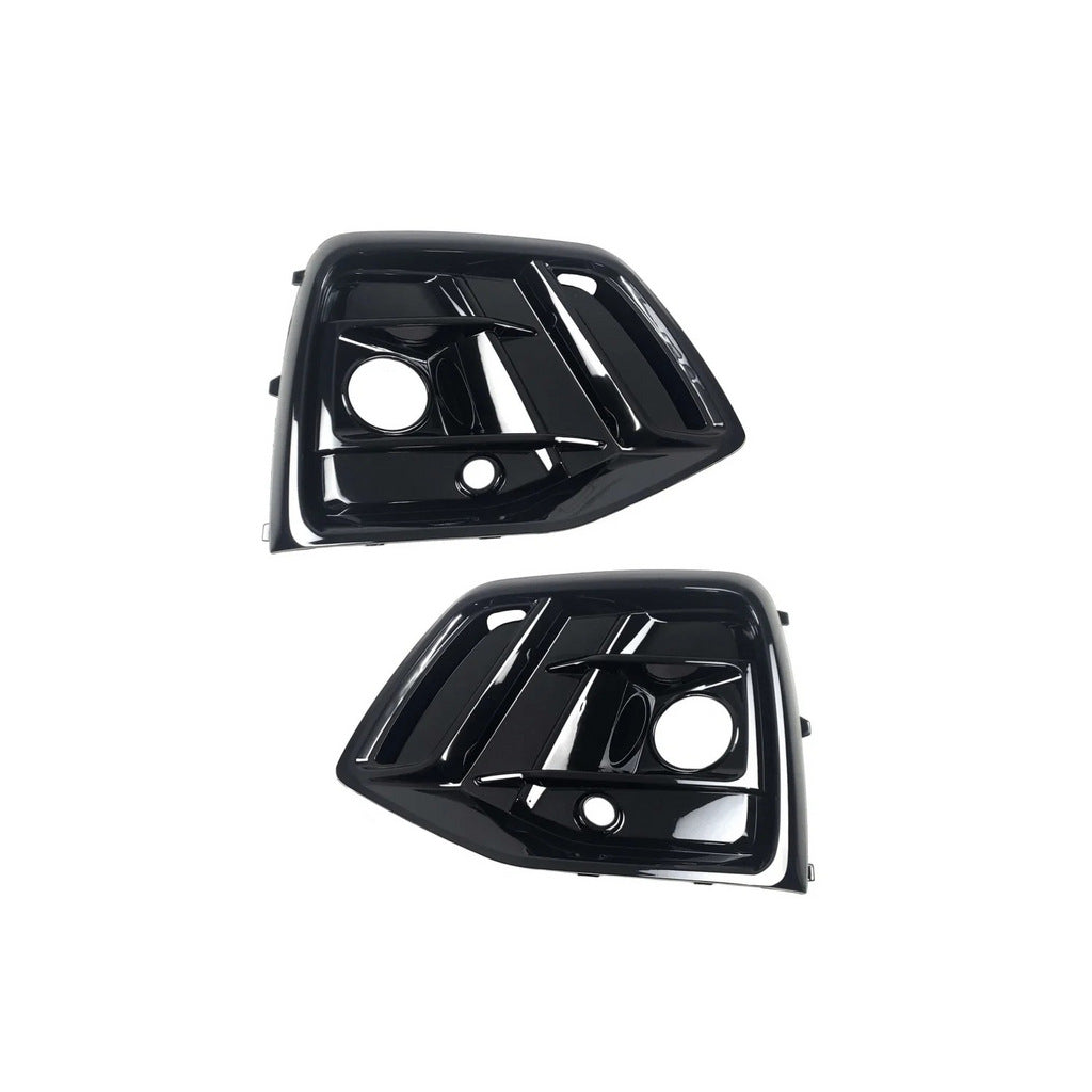 RS-Style Fog Light Grilles (2020-2025, 2 pcs, Black) for Audi Q5 2017-2025 - image 1