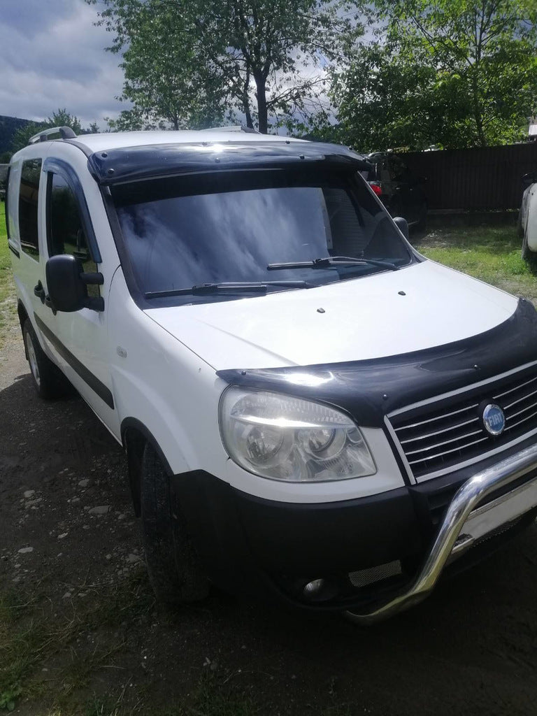 Windshield visor (black gloss, 5mm) for Fiat Doblo I 2005-2010 - image 10