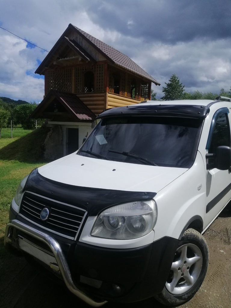 Windshield visor (black gloss, 5mm) for Fiat Doblo I 2005-2010 - image 11