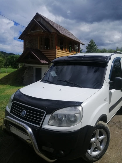 Windshield visor (black gloss, 5mm) for Fiat Doblo I 2005-2010 - image 11