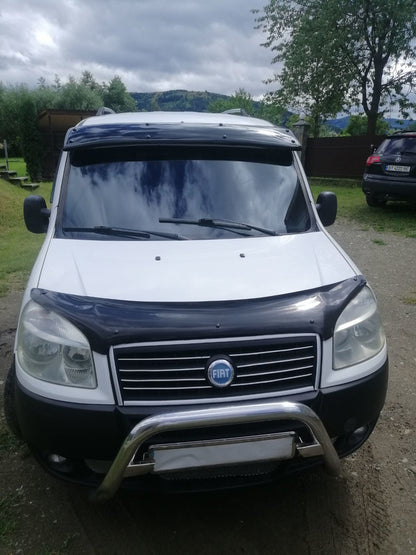 Windshield visor (black gloss, 5mm) for Fiat Doblo I 2005-2010 - image 13