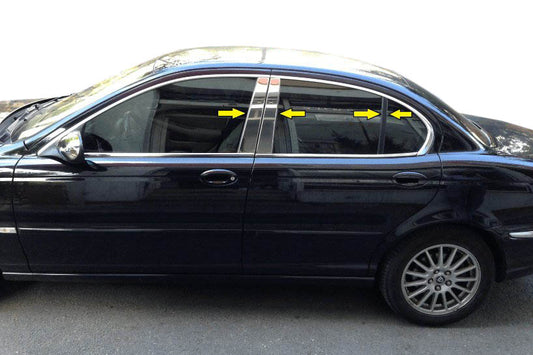 Stainless Steel Pillar Covers for Jaguar X-Type 2001-2009 - image 1