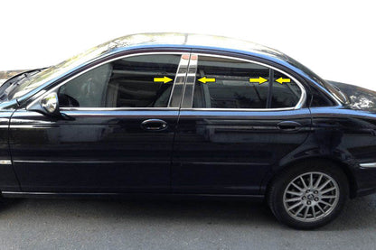 Stainless Steel Pillar Covers for Jaguar X-Type 2001-2009 - image 1