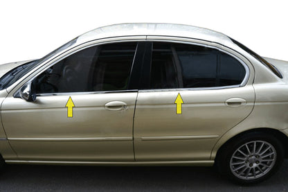 Lower window trim stainless steel for Jaguar X-Type 2001-2009 - image 1