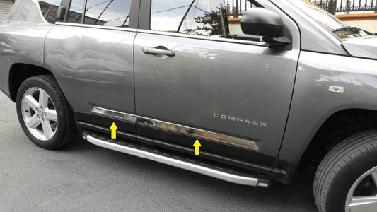 Door molding Titiz (stainless) for Jeep Compass 2006-2016 - Reelken Auto