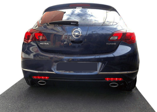 Stainless steel rear bumper protector for Opel Astra J 2009-2015 - image 1