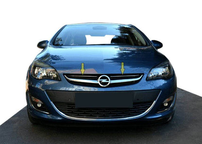Front grille trims 2012-2015 (stainless steel) for Opel Astra J 2009-2015 - Reelken Auto