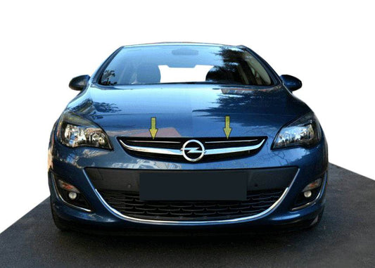 Front grille trims 2012-2015 (stainless steel) for Opel Astra J 2009-2015 - Reelken Auto