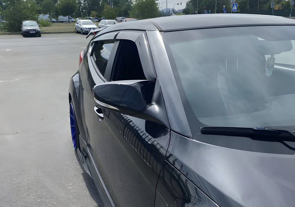 Mirror covers with turn signal cutout BMW-style (2 pcs) for Hyundai Veloster 2011-2017 - image 2