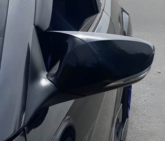 Covers for mirrors with a cutout for turning BMW-style (2 pcs) for Hyundai Veloster 2011-2017 - Reelken Auto