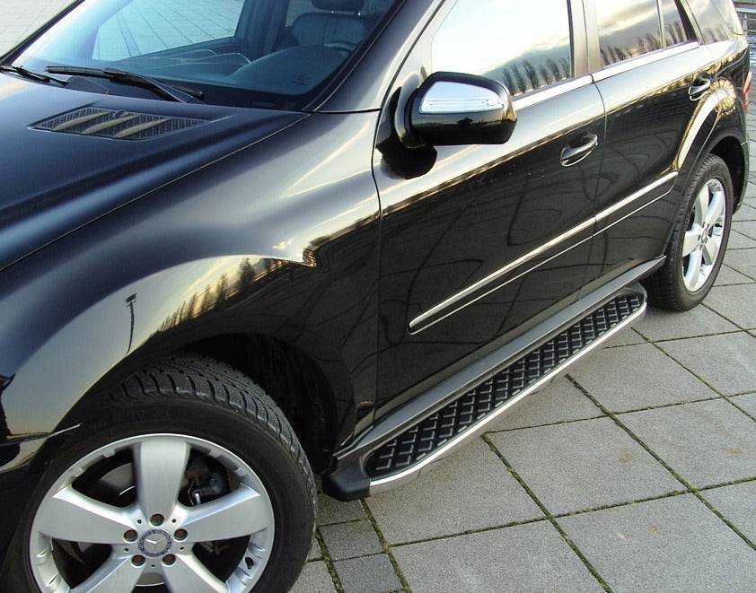 Side area BlackLine (2 pieces, aluminum) for Mercedes GL class X164 - Reelken Auto
