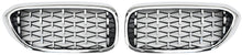 Diamond Silver V1 Grille Inserts (2017-2020, Chrome Trim) for BMW 5 Series G30/G31 2017-2023 - image 2