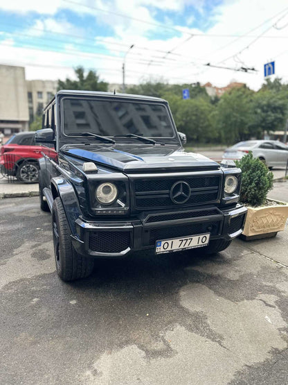 Front bumper add-on (black matte, G65) for Mercedes G сlass W463 1990-2018 - image 4