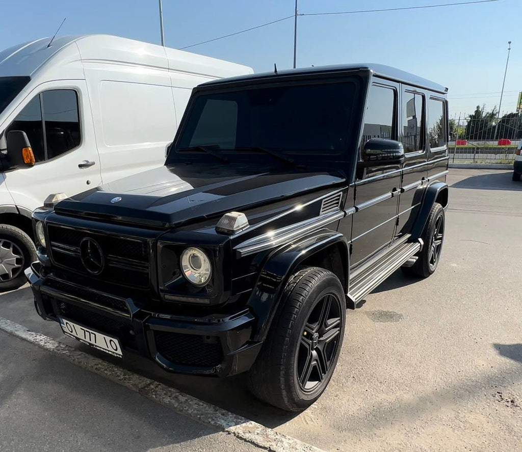 Front bumper add-on (black matte, G65) for Mercedes G сlass W463 1990-2018 - image 3