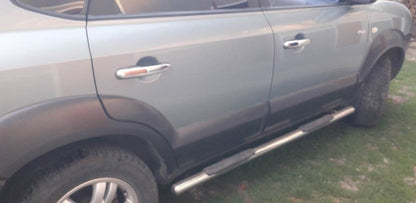 Pads on handles (4-piece, stainless steel) for Hyundai Tucson JM 2004↗ - Reelken Auto