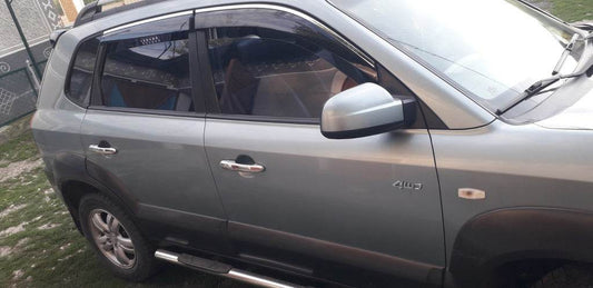 Pads on handles (4-piece, stainless steel) for Hyundai Tucson JM 2004↗ - Reelken Auto